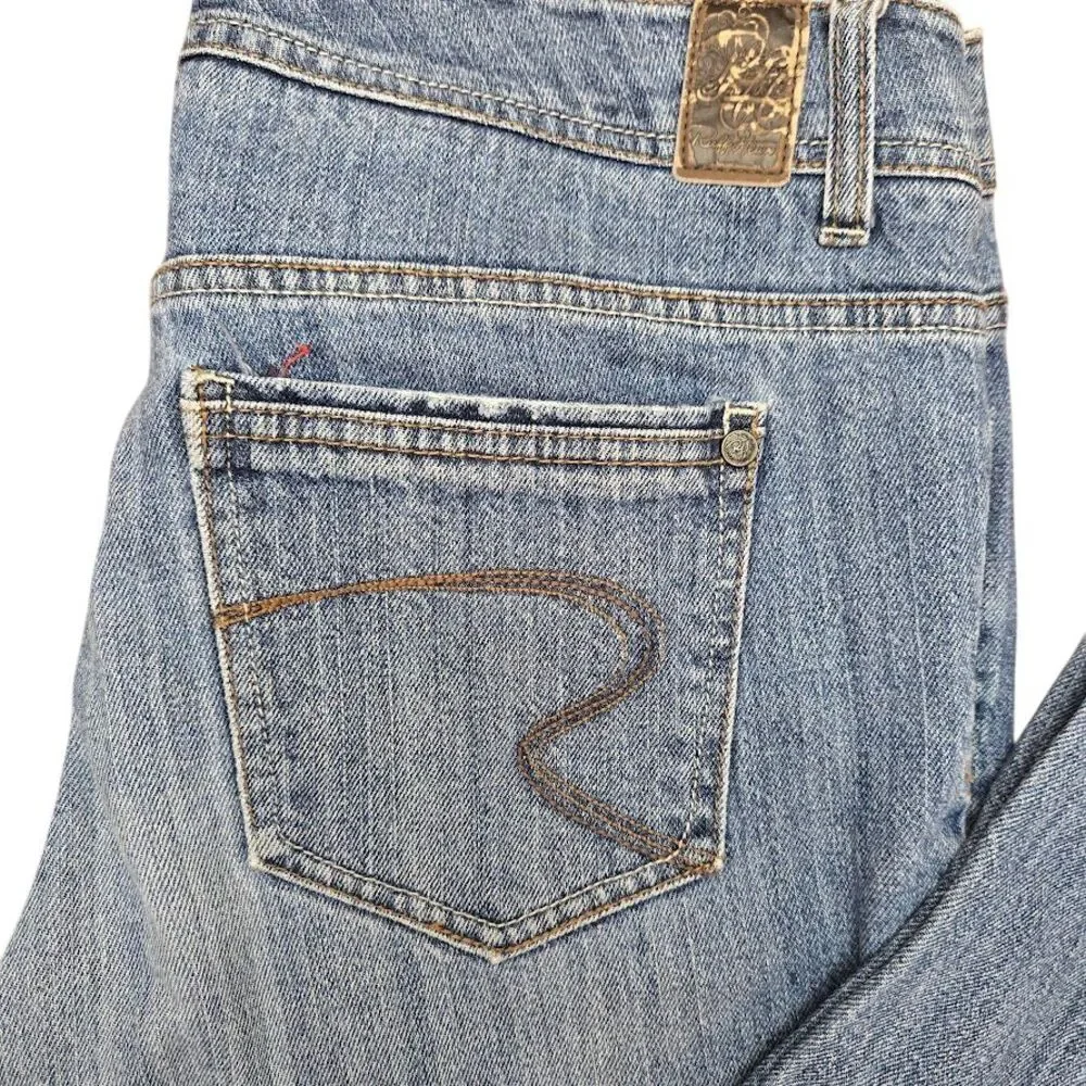 Ruff Hewn Straight Leg Medium‎ Wash Denim Jeans Size 10